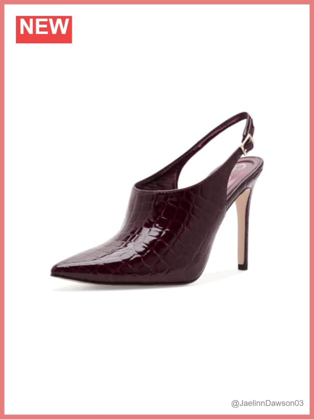 Pointed Toe High Heels Mule Stiletto Faux Leather Slip-On Pump